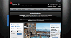 Desktop Screenshot of frontier-ski.co.uk